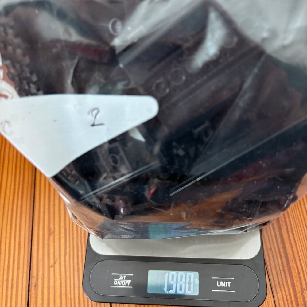 Lot 2 Bulk black LEGOS
